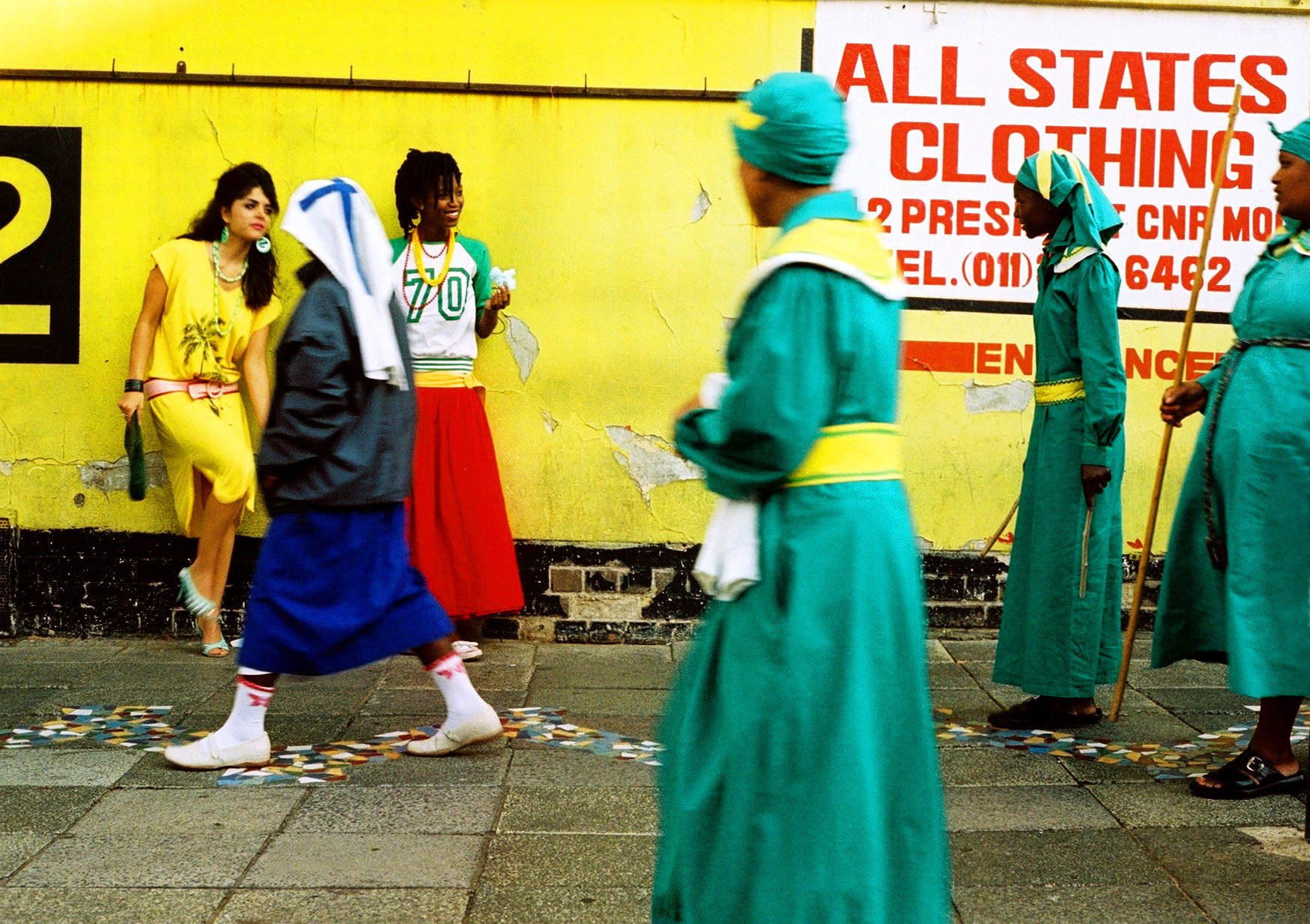 Nhlanhla Mngadi, Hawkers Welcome, 2004, FibaPrint on cotton paper